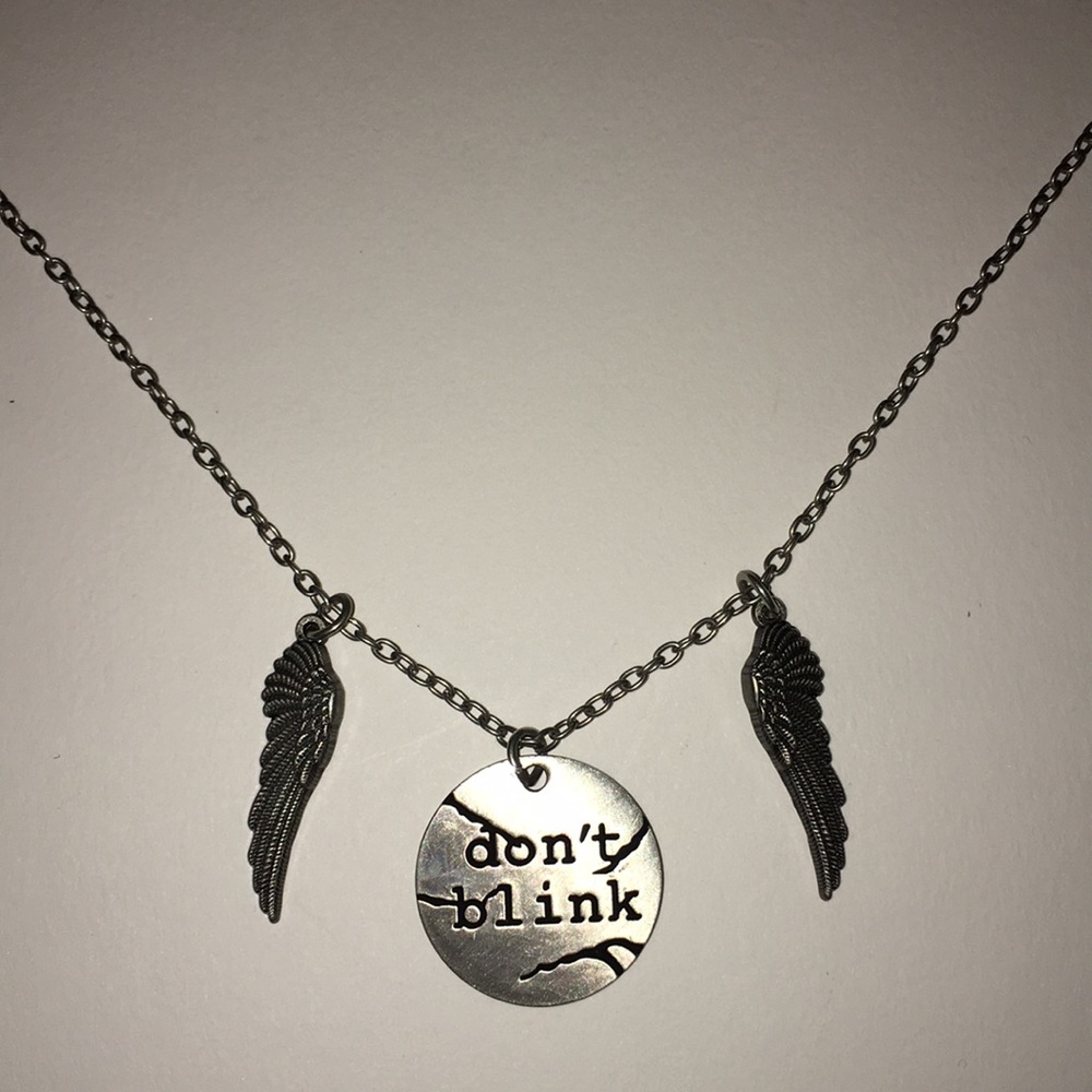 Doctor Who Weeping Angel Don’t Blink Necklace